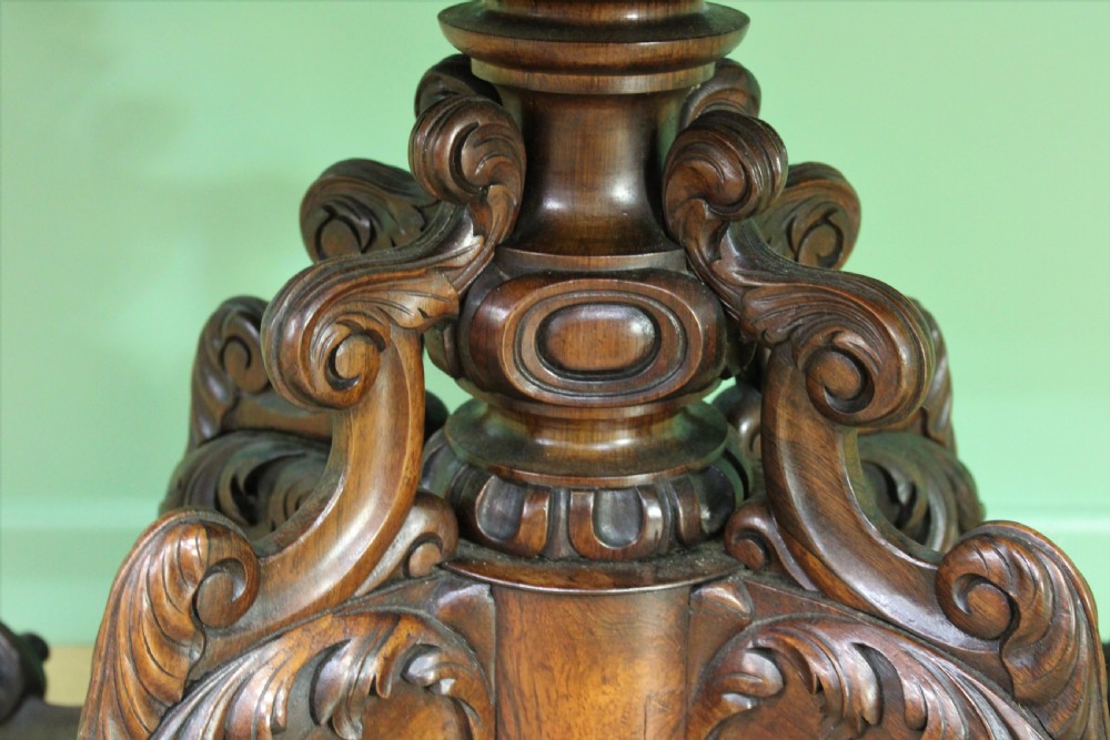 Superb 19th Century Rosewood Sofa Table View XVI