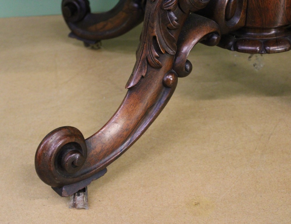 Superb 19th Century Rosewood Sofa Table View XVII