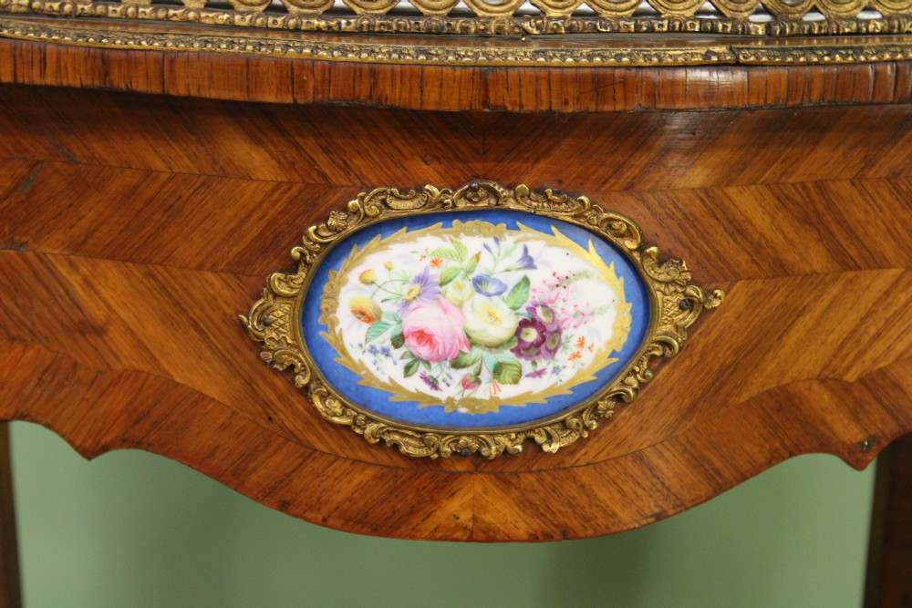 Kingwood Jardiniere With Porcelain Plaques View V