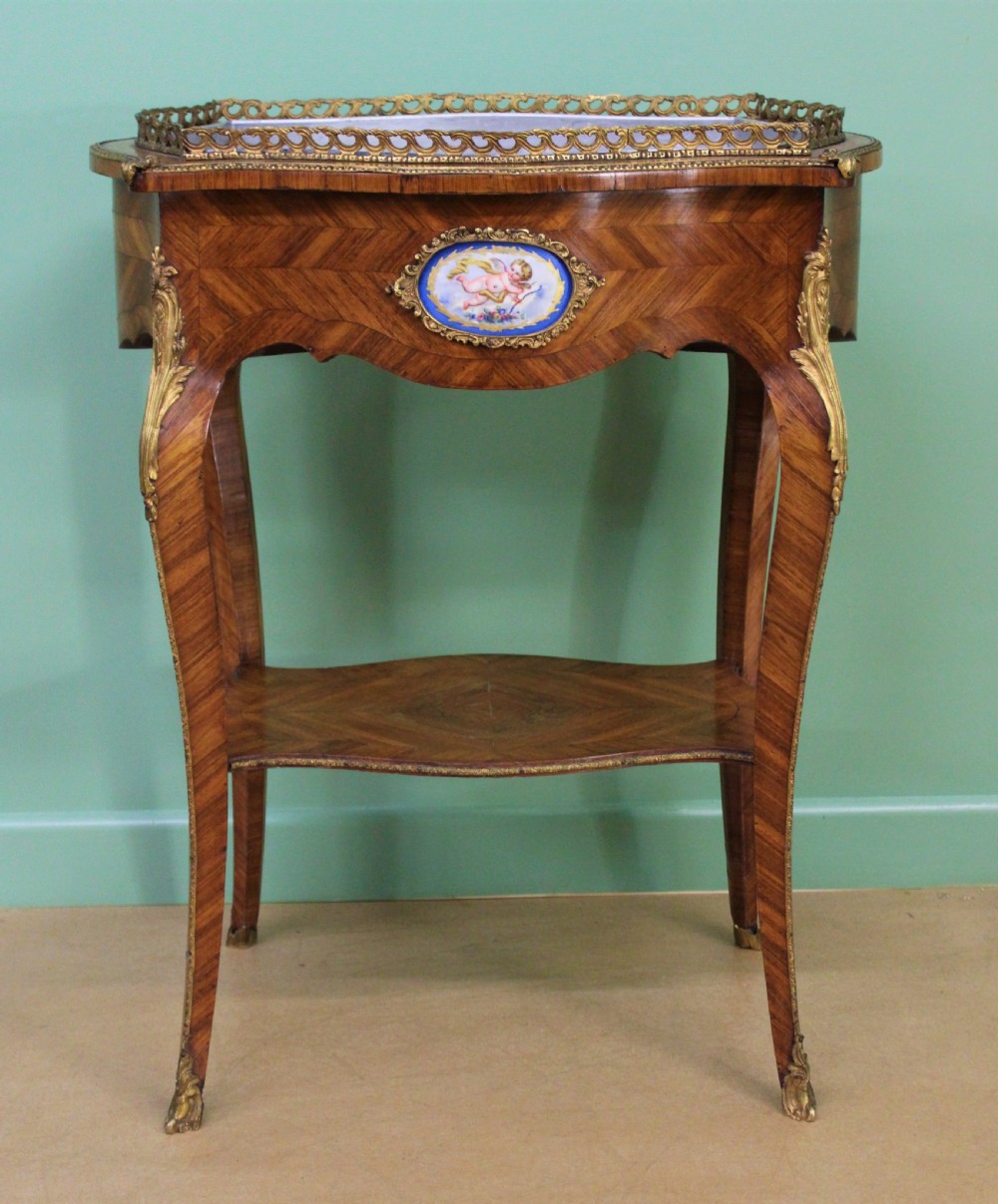Kingwood Jardiniere With Porcelain Plaques View VI