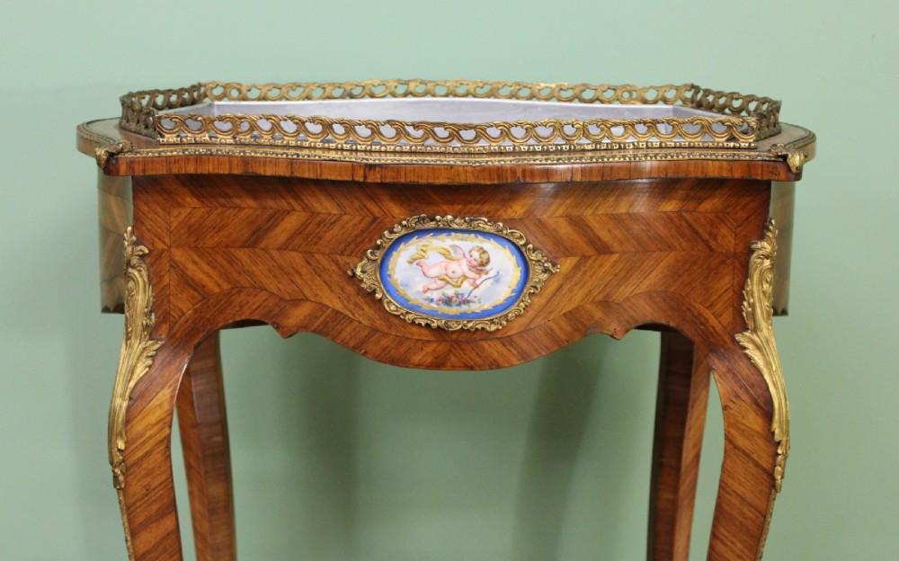 Kingwood Jardiniere With Porcelain Plaques View VII