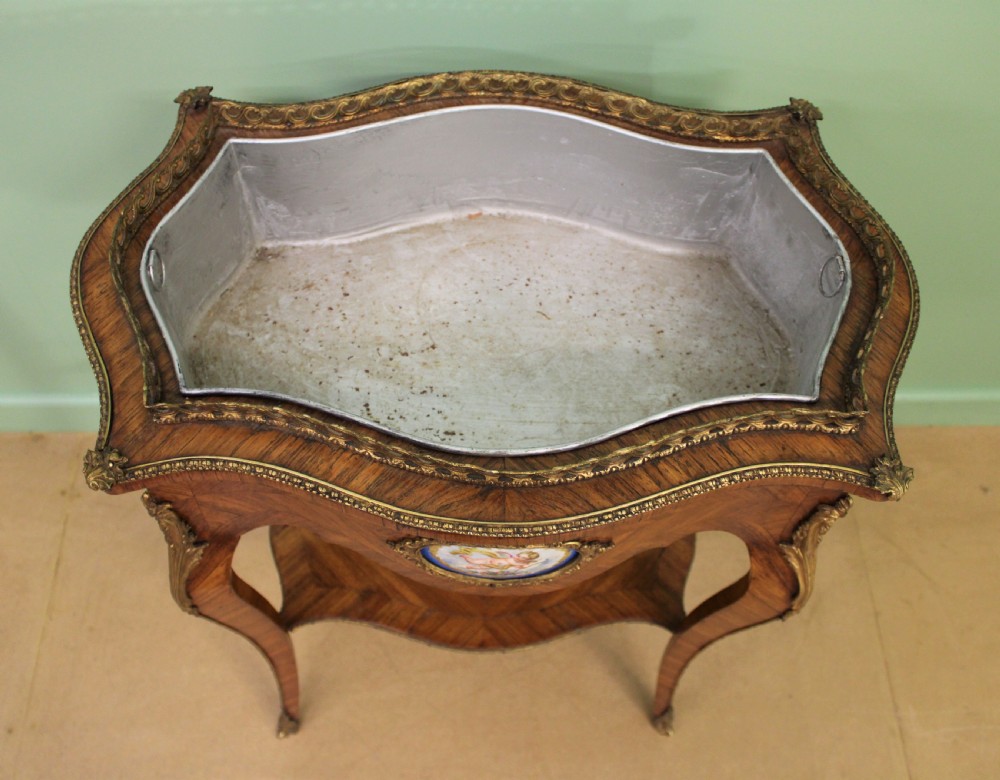 Kingwood Jardiniere With Porcelain Plaques View XI