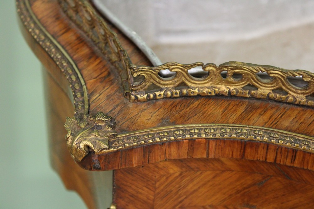 Kingwood Jardiniere With Porcelain Plaques View XV