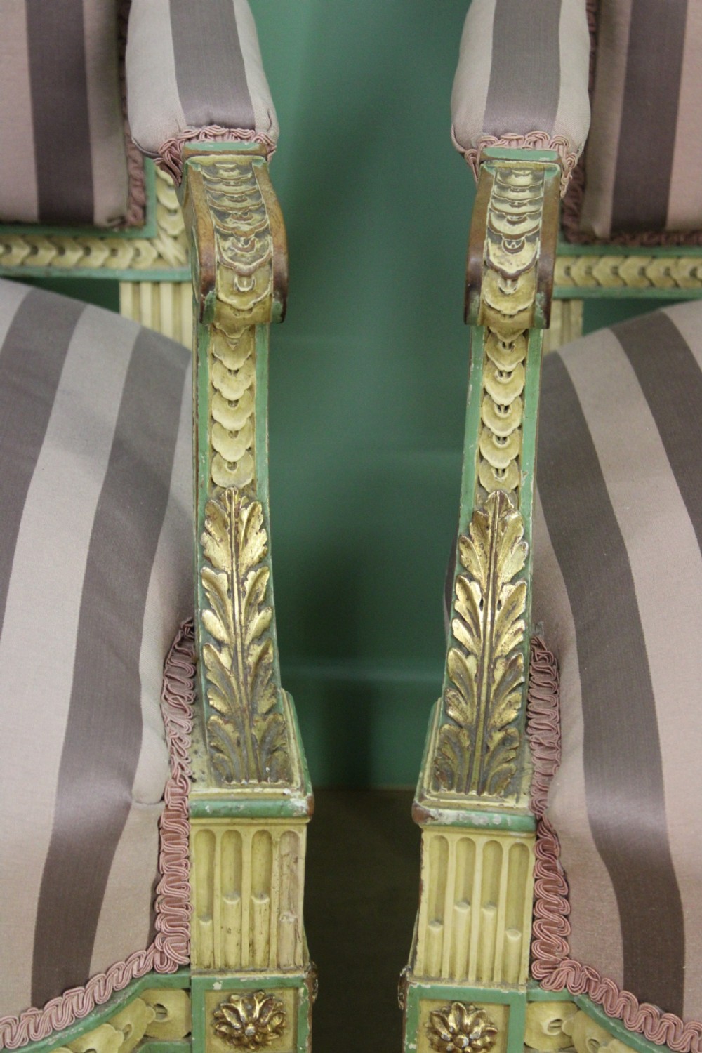 Pair of Upholstered French Armchairs View III