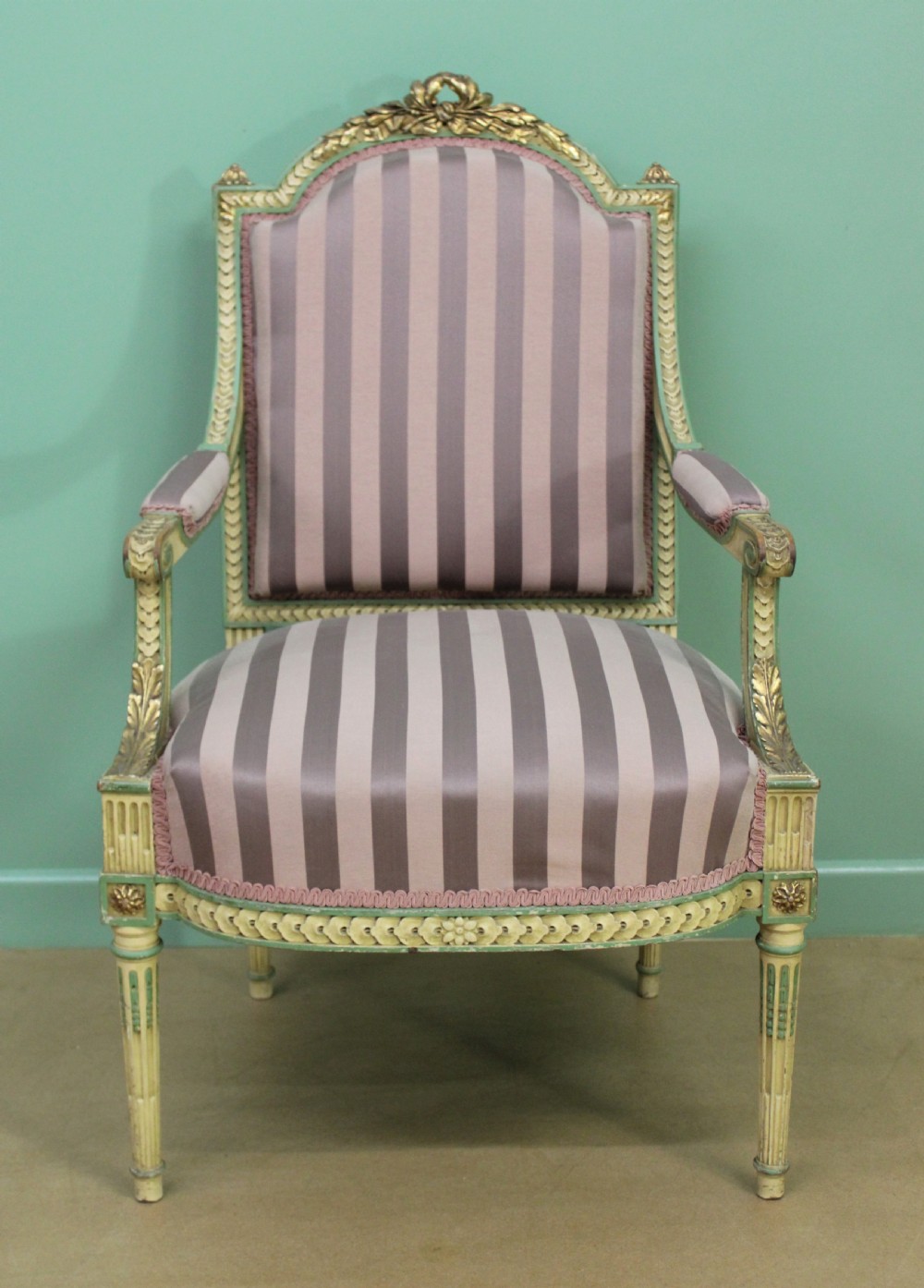 Pair of Upholstered French Armchairs View VII