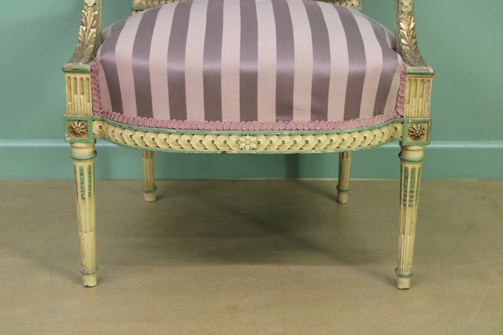 Pair of Upholstered French Armchairs View VIII