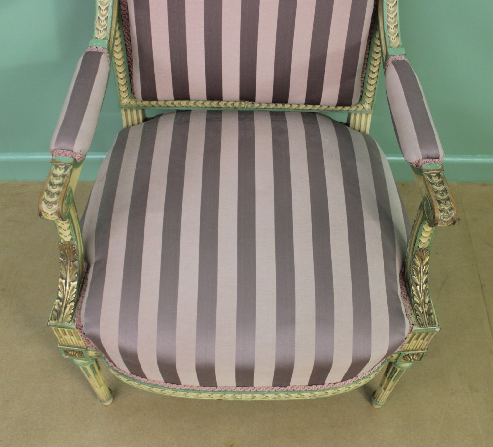 Pair of Upholstered French Armchairs View IX
