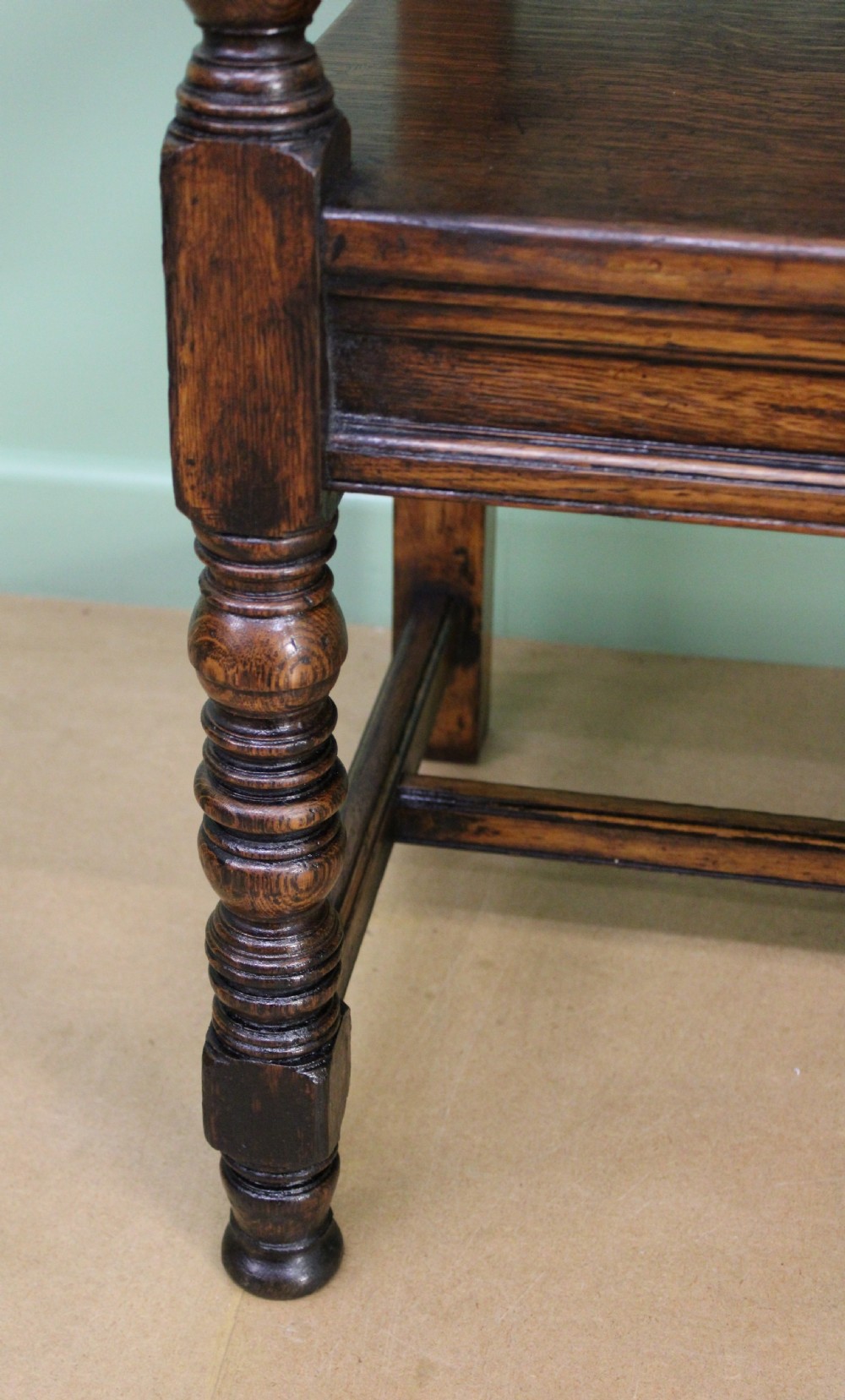 Late 19th Century Oak Bench View IX