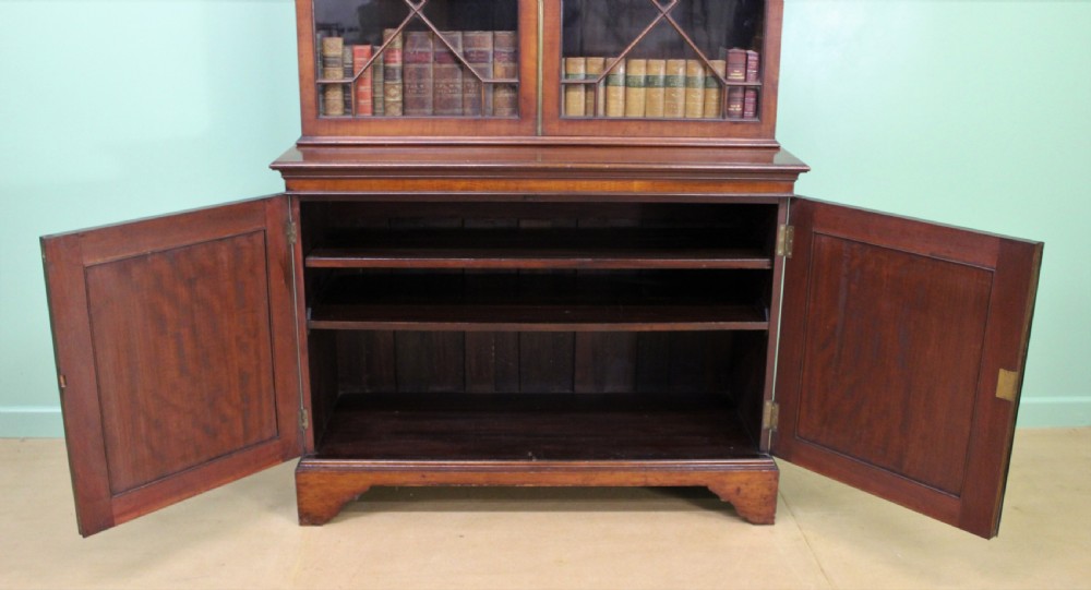 19th Century Glazed Mahogany Bookcase View IV