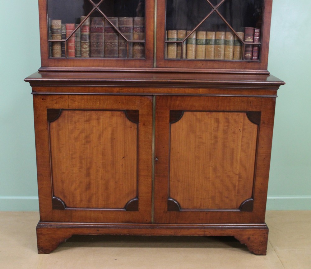 19th Century Glazed Mahogany Bookcase View VIII