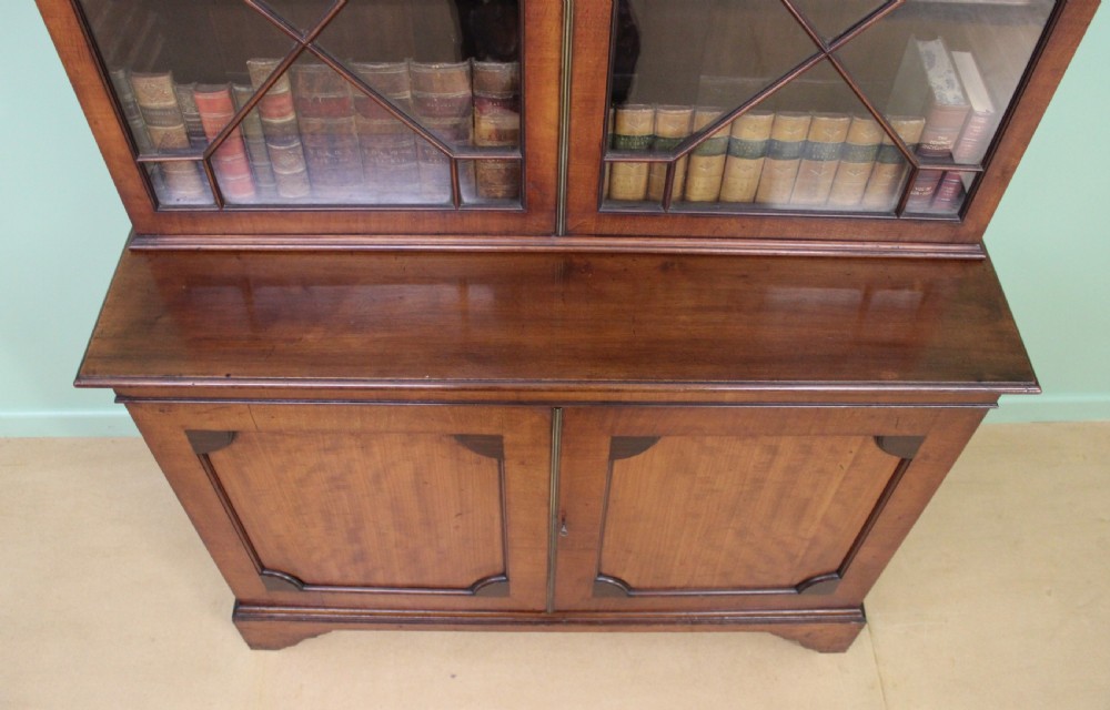 19th Century Glazed Mahogany Bookcase View IX