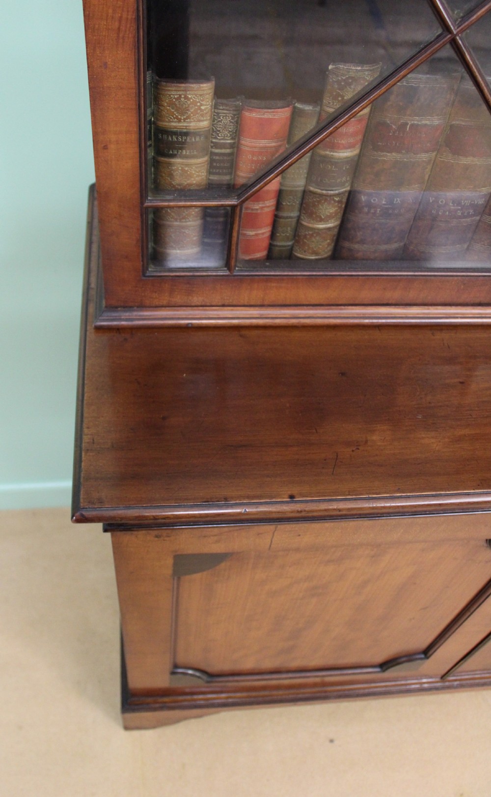 19th Century Glazed Mahogany Bookcase View XI