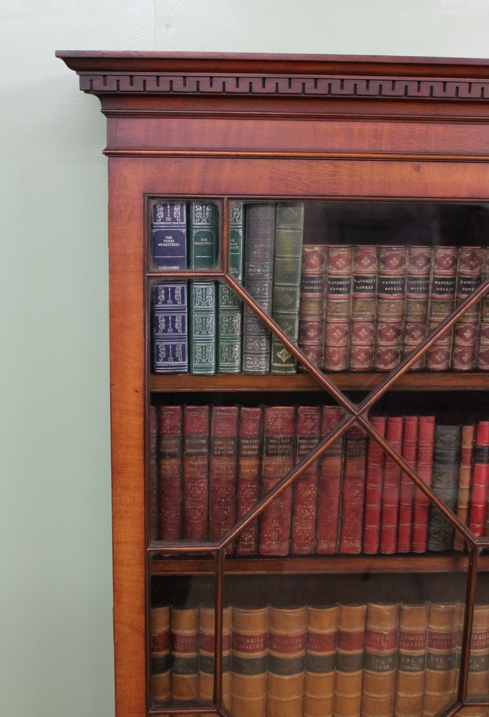 19th Century Glazed Mahogany Bookcase View XII