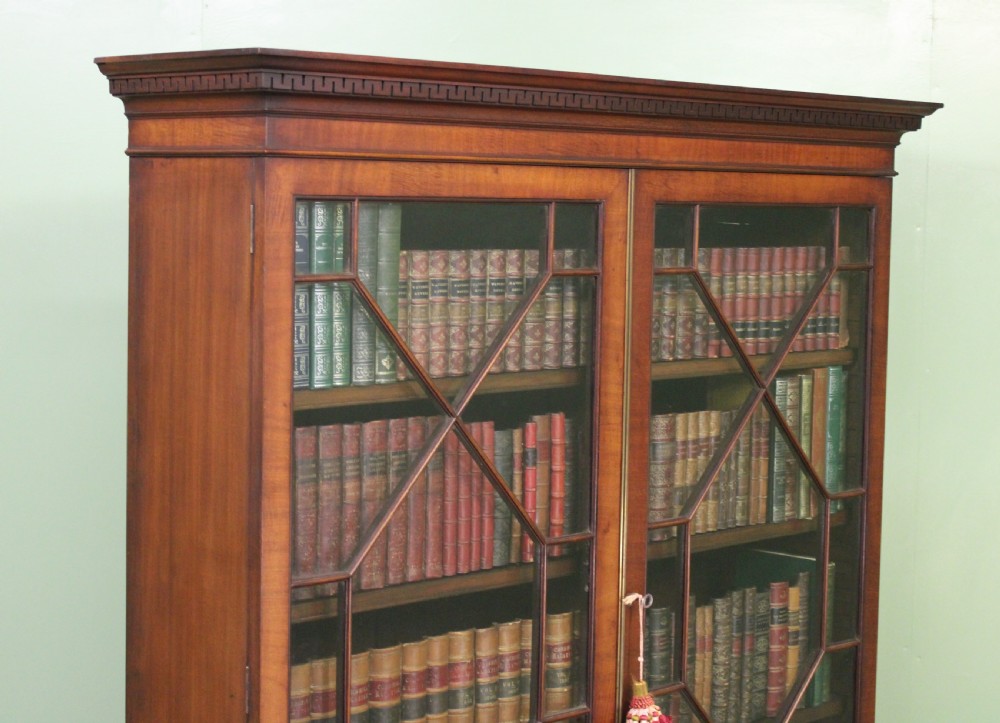 19th Century Glazed Mahogany Bookcase View XIV