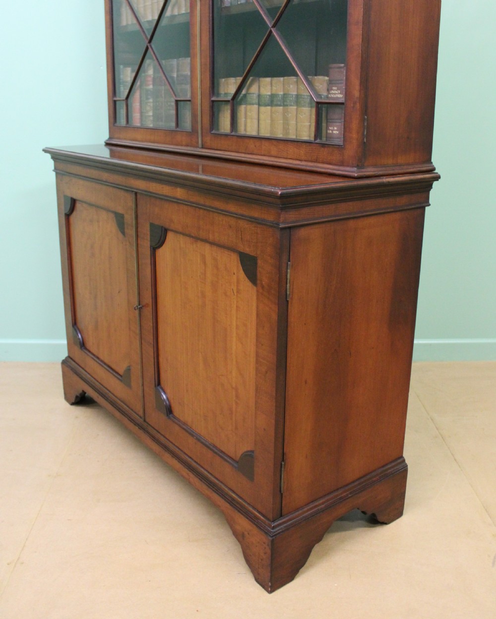 19th Century Glazed Mahogany Bookcase View XV