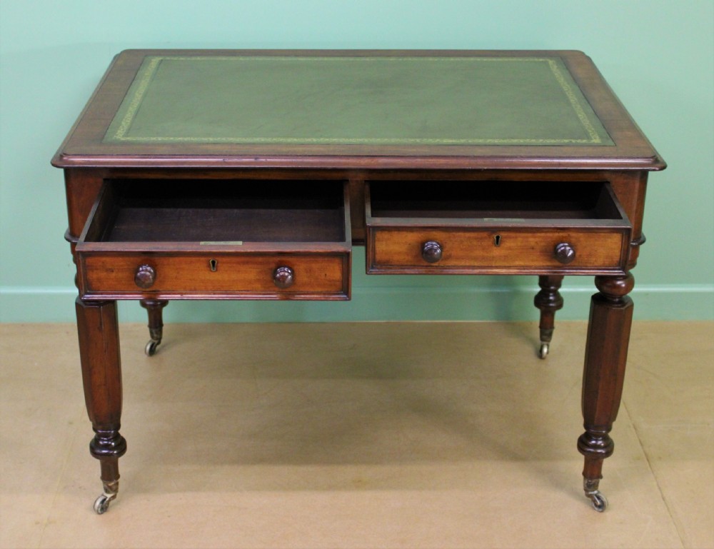 Pair of Victorian Mahogany Writing Tables View X