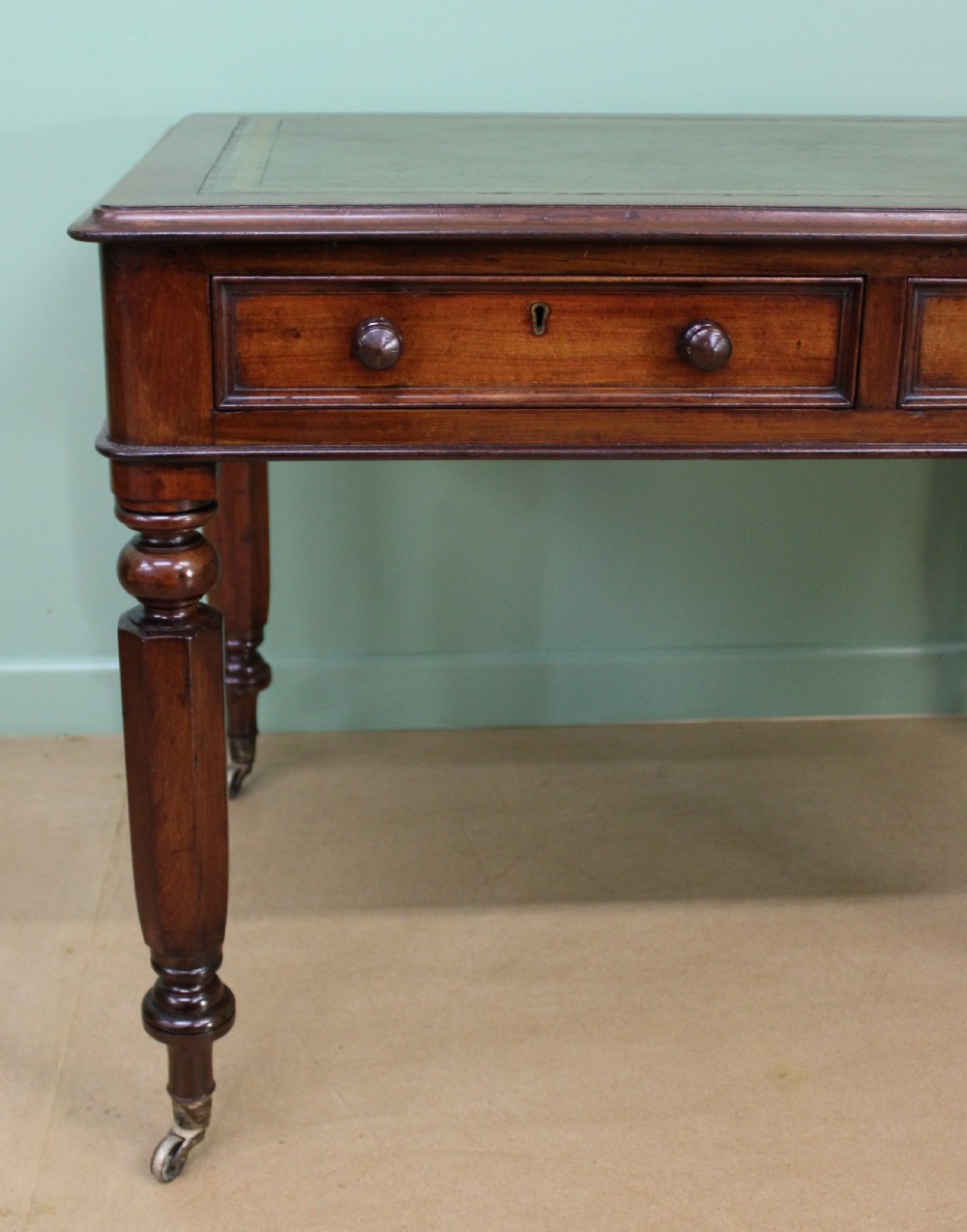 Pair of Victorian Mahogany Writing Tables View XI