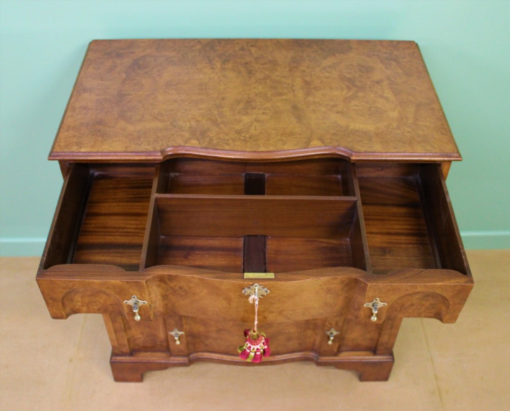 Shaped Front Burr Walnut Chest of Drawers View V