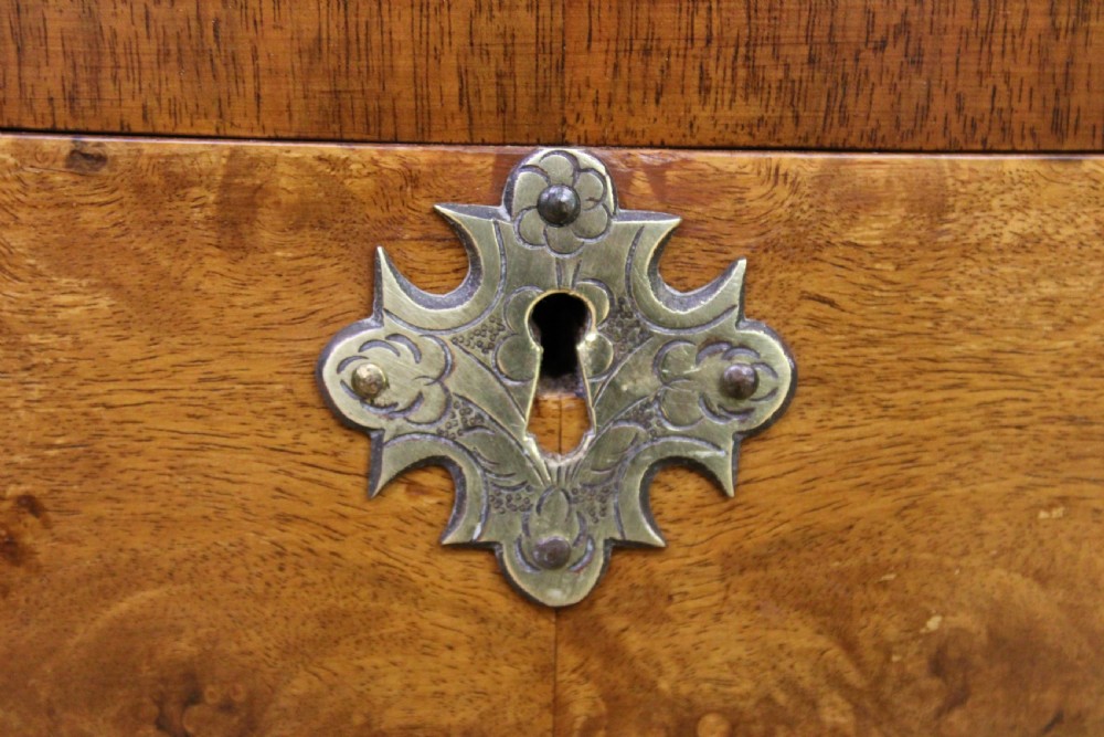 Shaped Front Burr Walnut Chest of Drawers View X