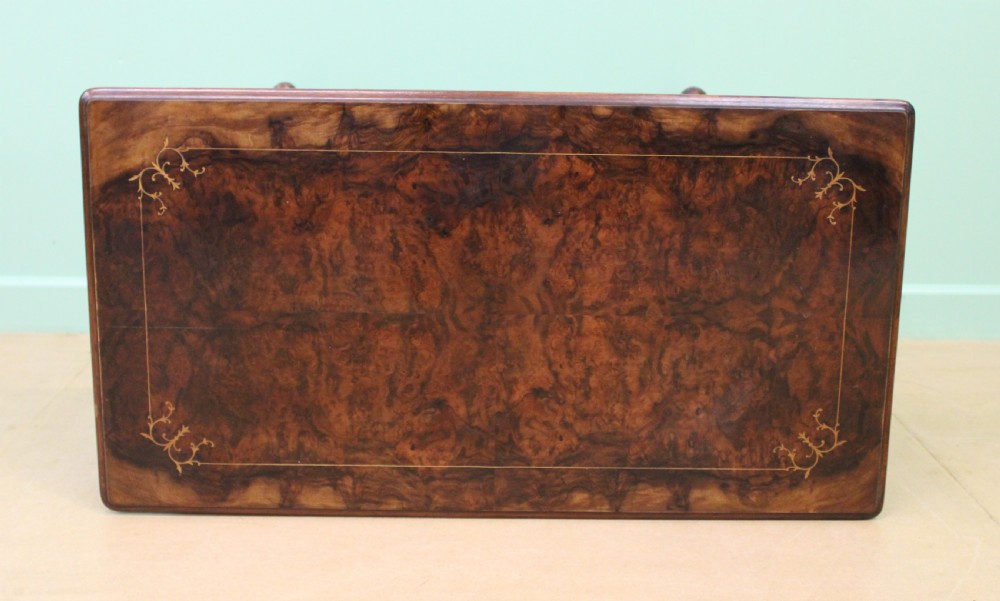 Victorian Inlaid Burr Walnut Side Table View IV