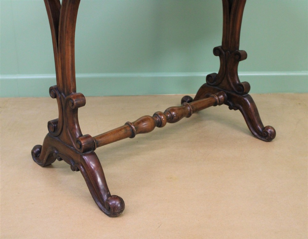 Victorian Inlaid Burr Walnut Side Table View XIII