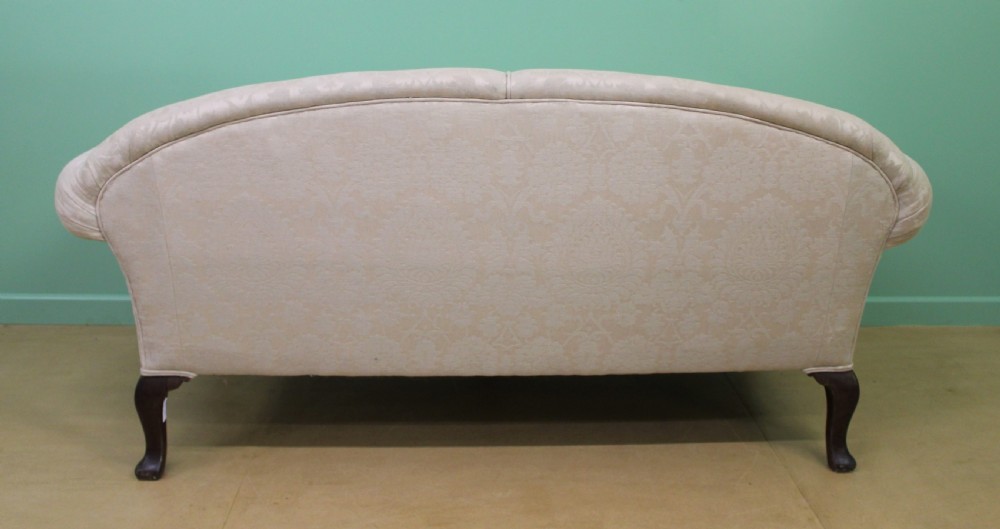 Mahogany Chippendale Style Upholstered Settee View V