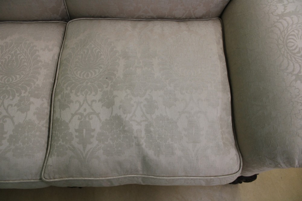 Mahogany Chippendale Style Upholstered Settee View X