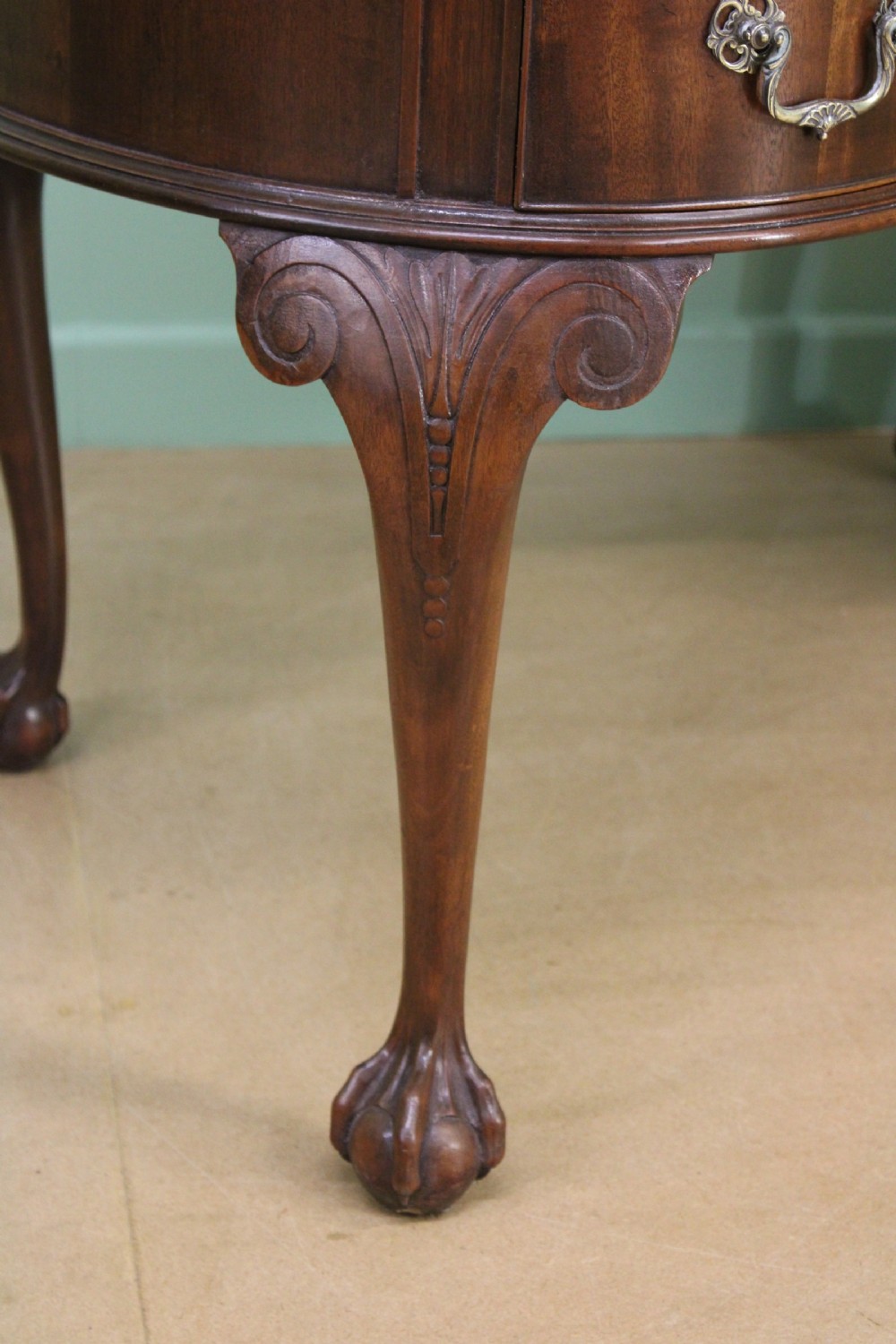 Rare Pair of Mahogany Kidney Writing Desks by Waring and Gillow View XV