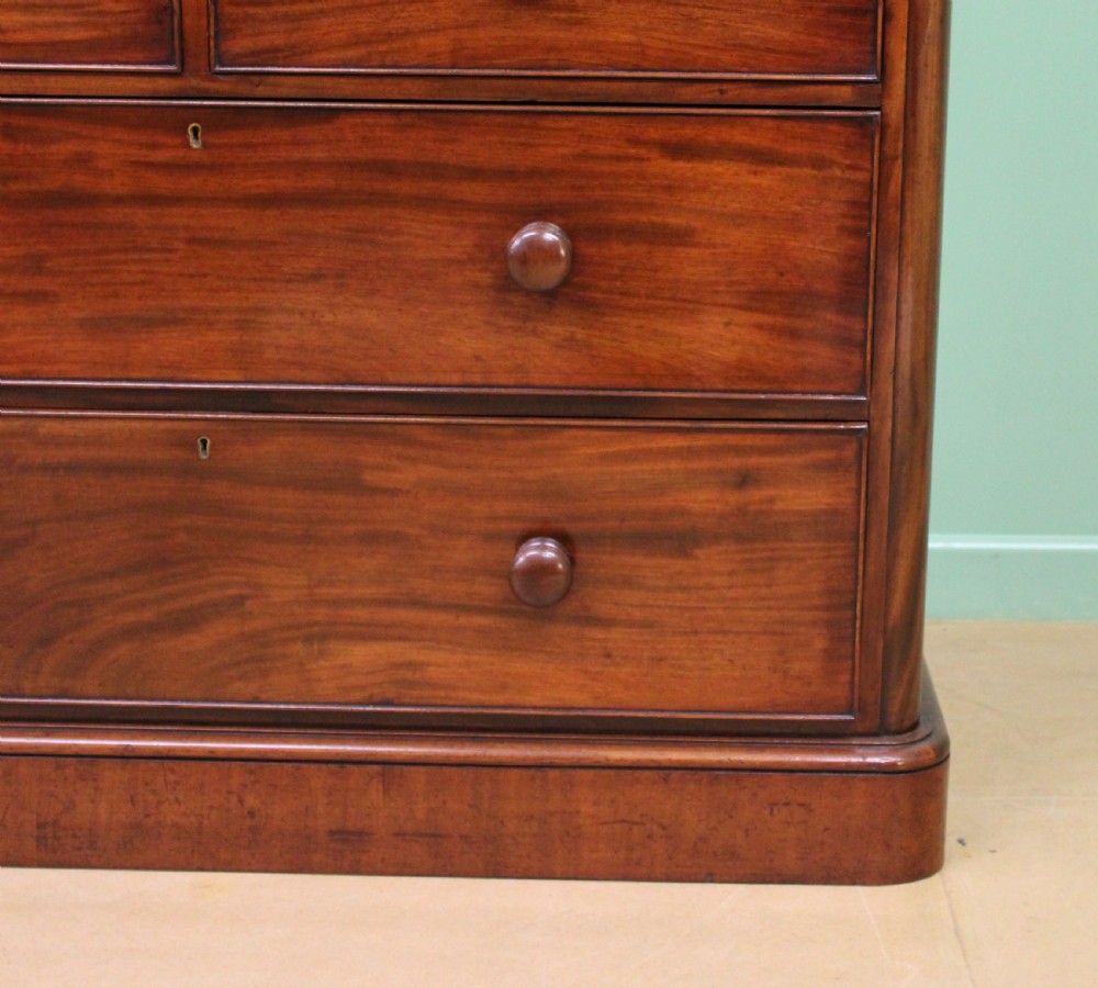 Victorian Figured Mahogany Linen Press View VIII