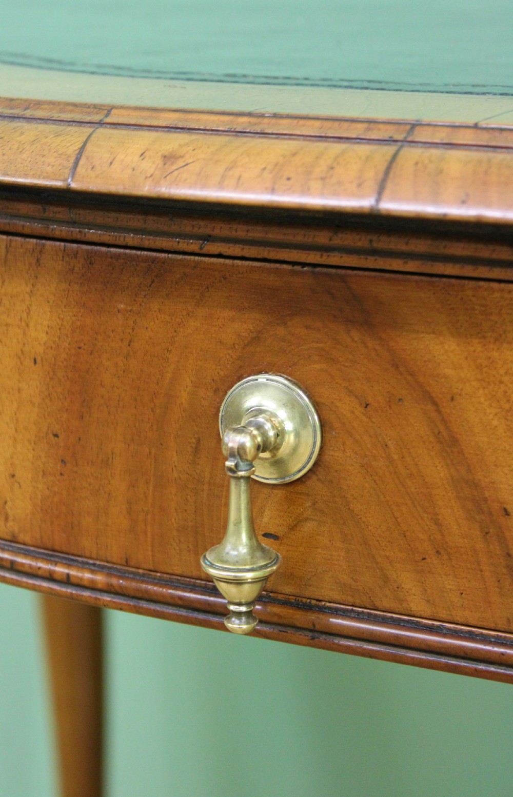Serpentine Shaped Burr Walnut Writing Table View X