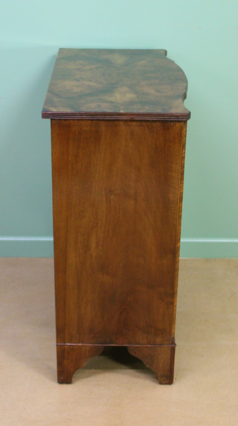 Burr Walnut Serpentine Chest of Drawers View XIV