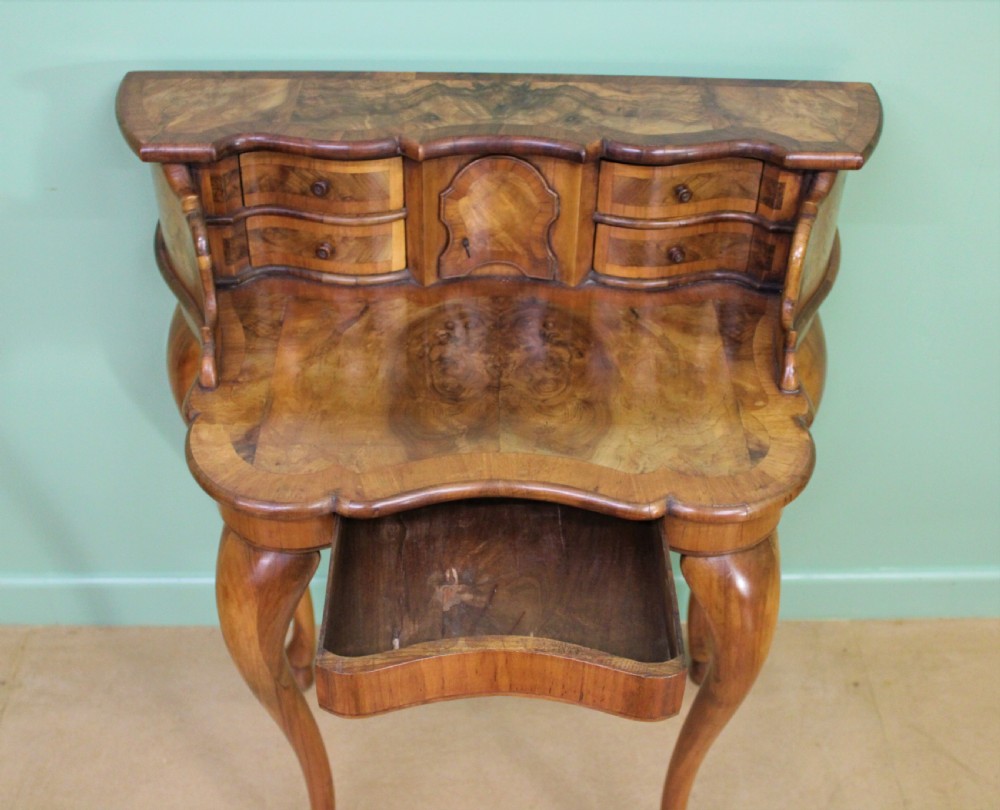 Burr Walnut Bonheur Du Jour View XII