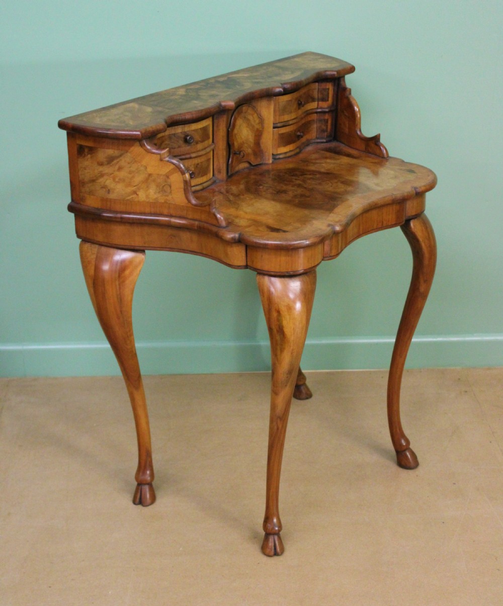 Burr Walnut Bonheur Du Jour View XIII