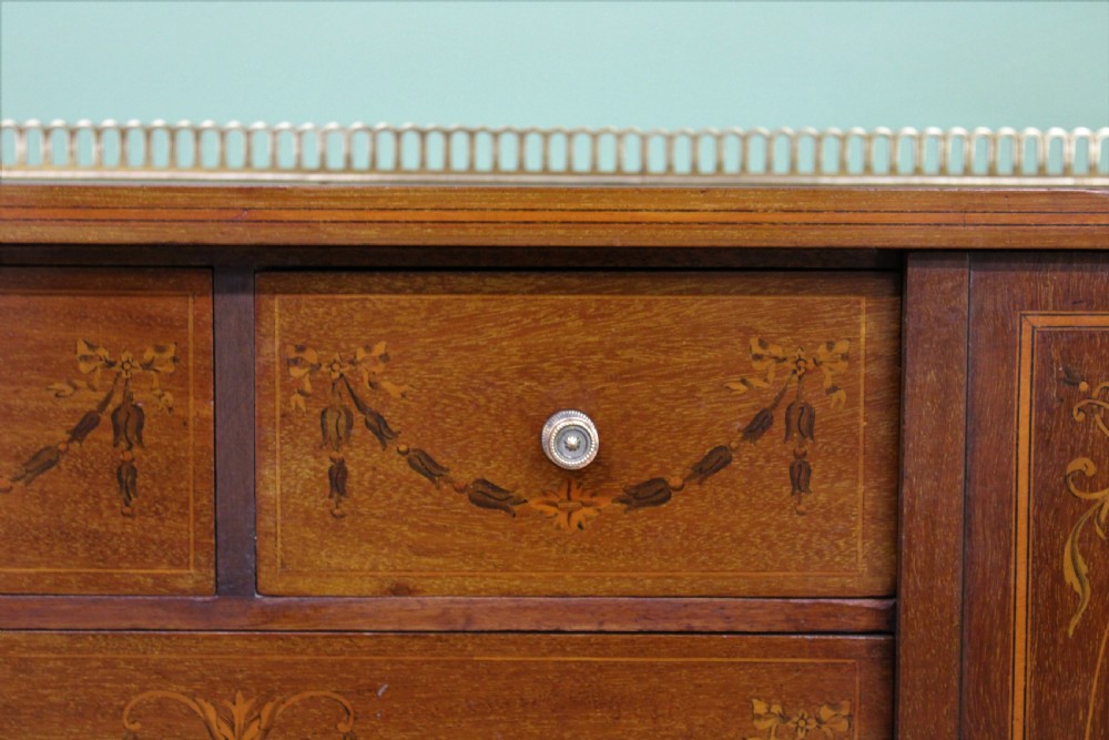 Inlaid Mahogany Bonheur Du Jour by Jas Shoolbred & co View IX