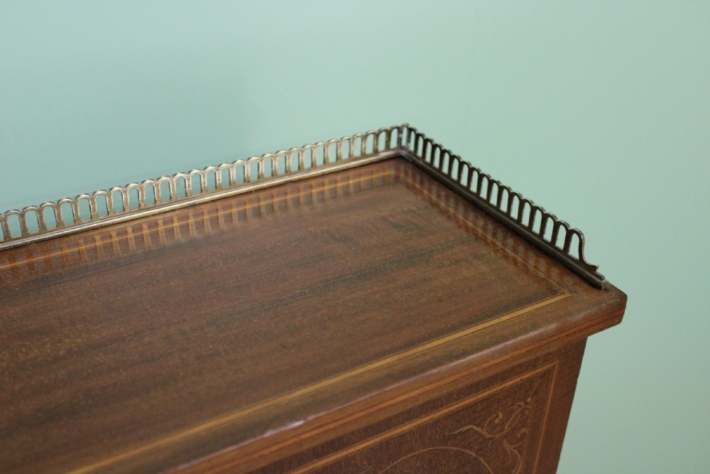 Inlaid Mahogany Bonheur Du Jour by Jas Shoolbred & co View X