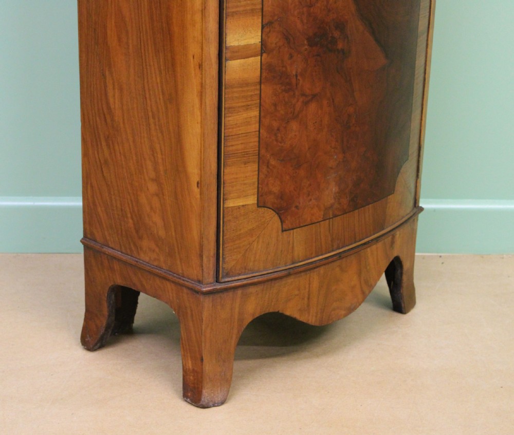 Slender Burr Walnut Bookcase View V