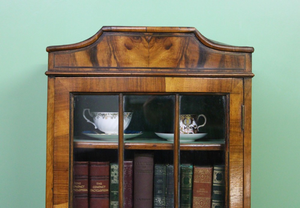 Slender Burr Walnut Bookcase View VI