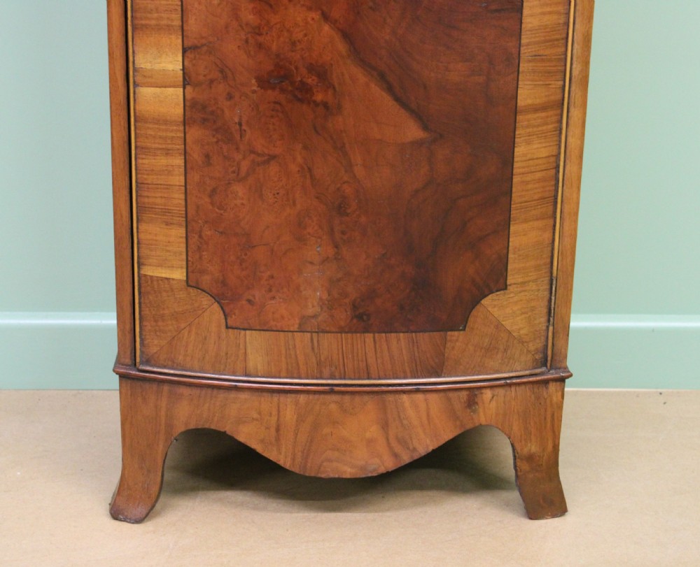 Slender Burr Walnut Bookcase View VII