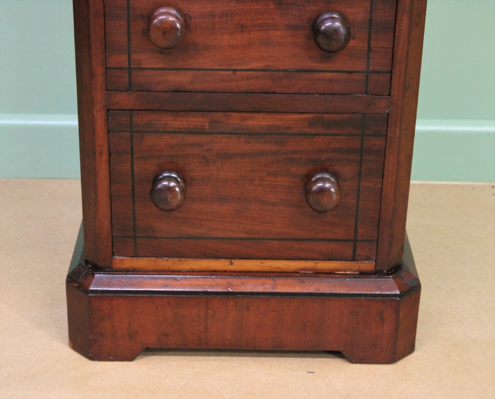 Pair of Victorian Inlaid Mahogany Bedside Chests View IX