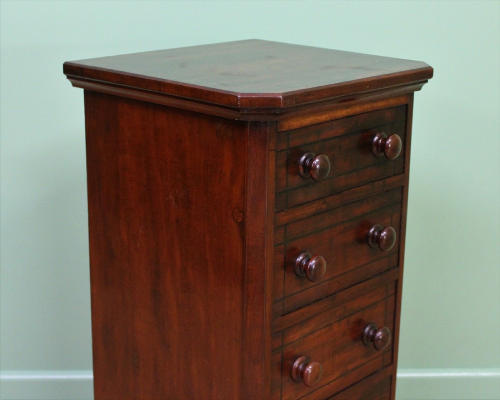 Pair of Victorian Inlaid Mahogany Bedside Chests View XI