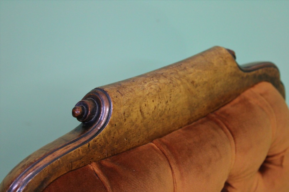 George I Style Burr Walnut Desk Armchair View X