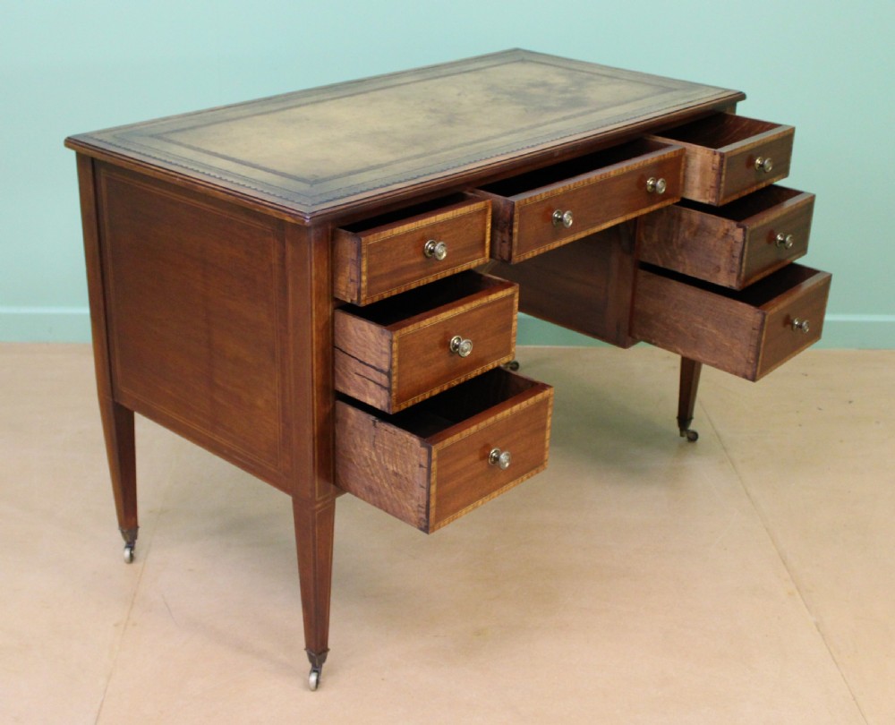 Edwardian Inlaid Mahogany Writing Desk View III