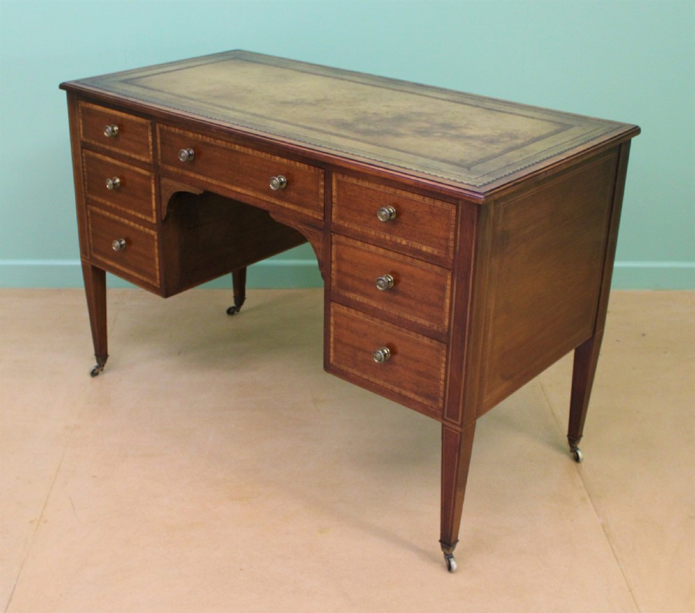 Edwardian Inlaid Mahogany Writing Desk View IV