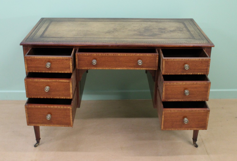 Edwardian Inlaid Mahogany Writing Desk View X