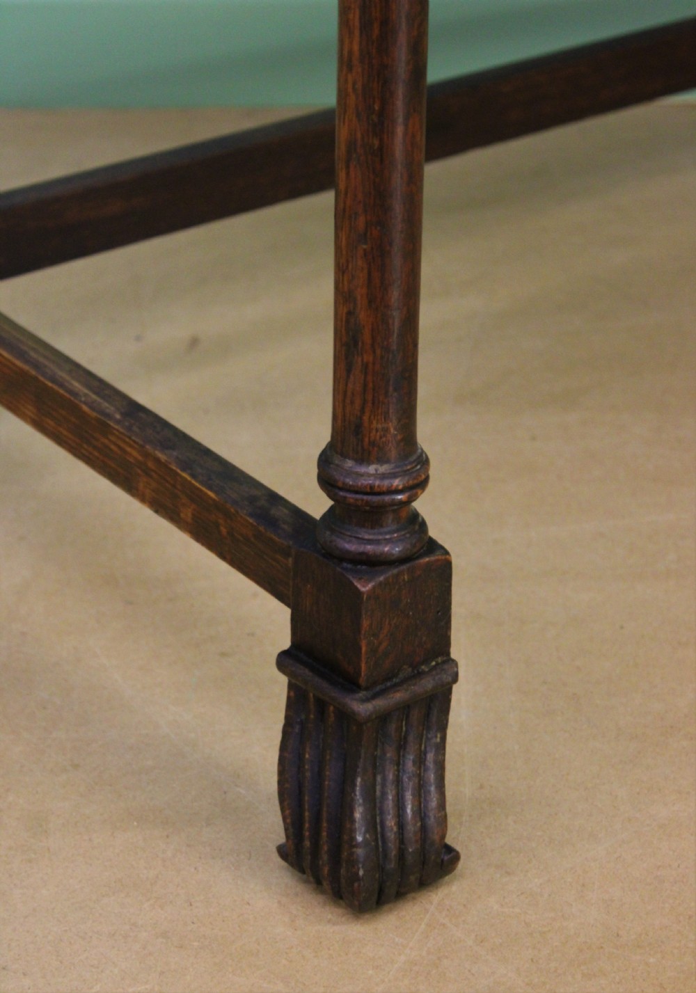 Two Drawer Oak Side Table View IV
