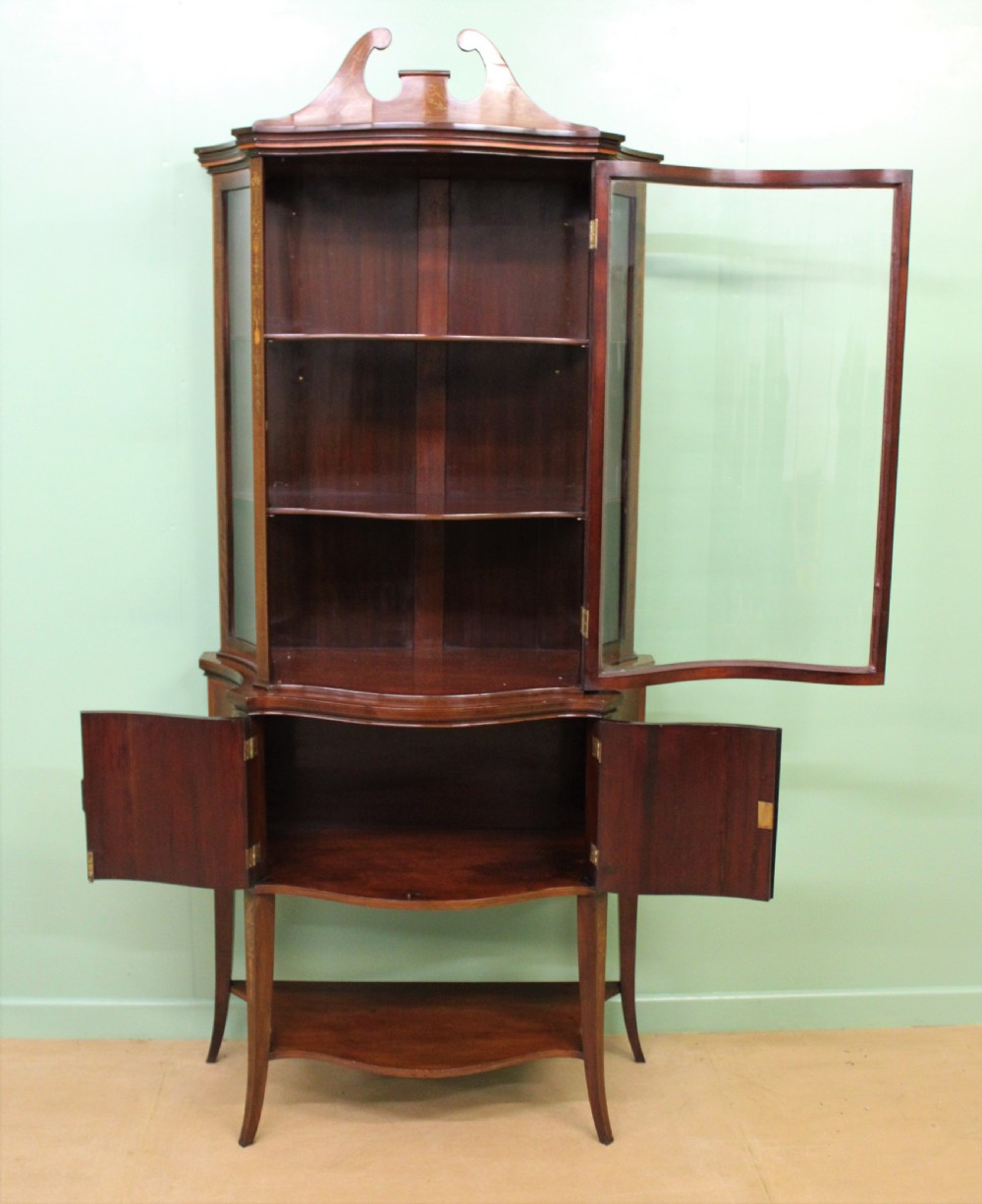 Edwards and Roberts Serpentine Display Cabinet View II