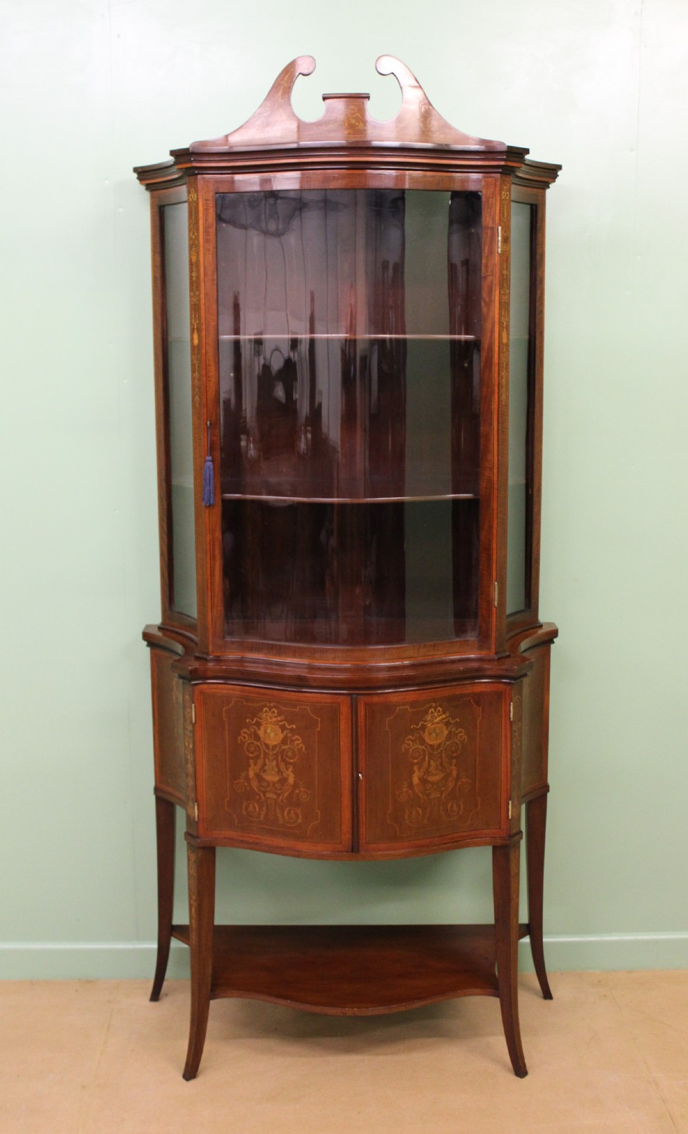 Edwards and Roberts Serpentine Display Cabinet View VI