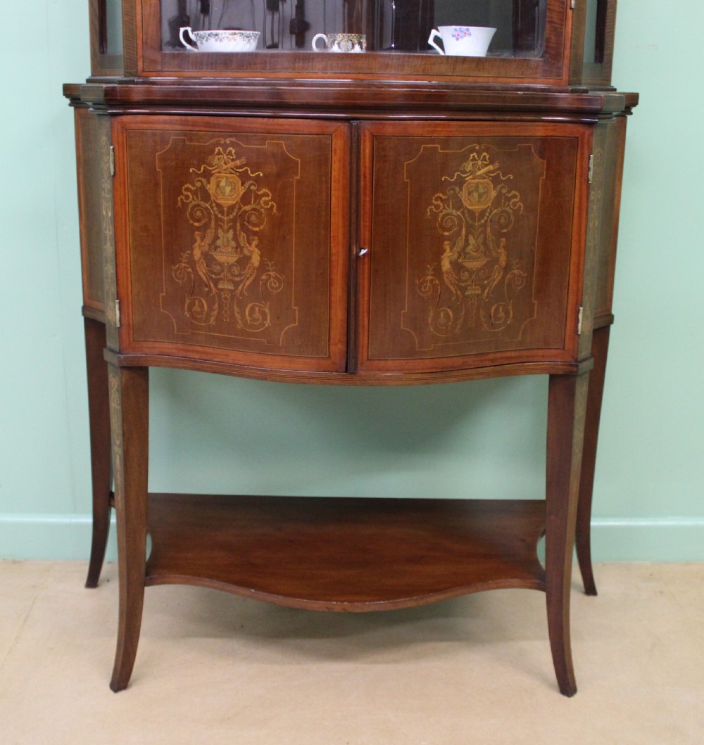 Edwards and Roberts Serpentine Display Cabinet View X