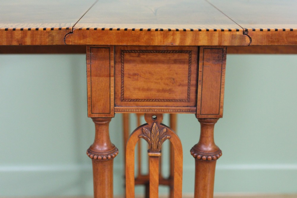 Inlaid Satinwood Sutherland Table View XI
