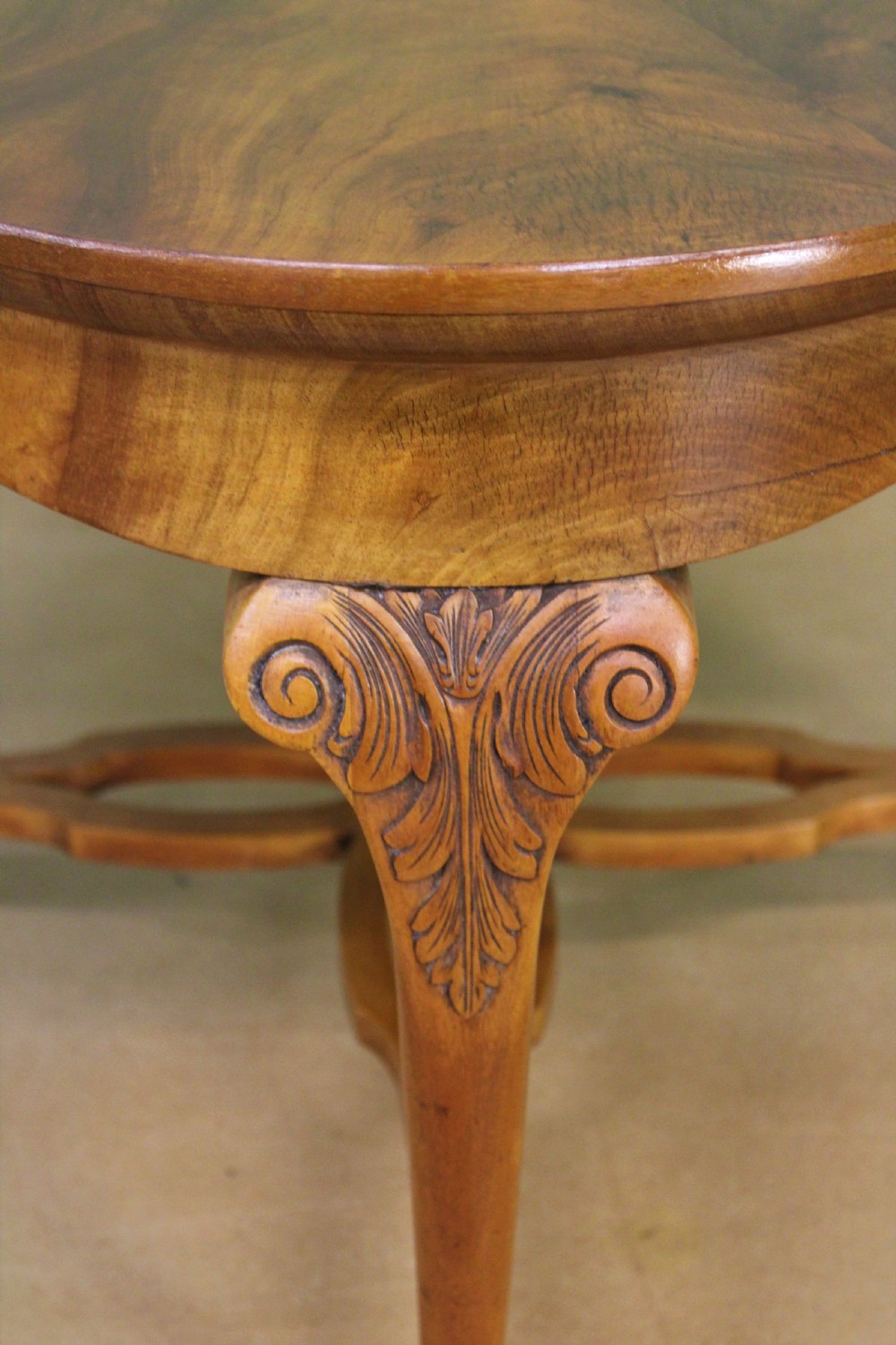 Large Burr Walnut Shaped Top Coffee Table View III